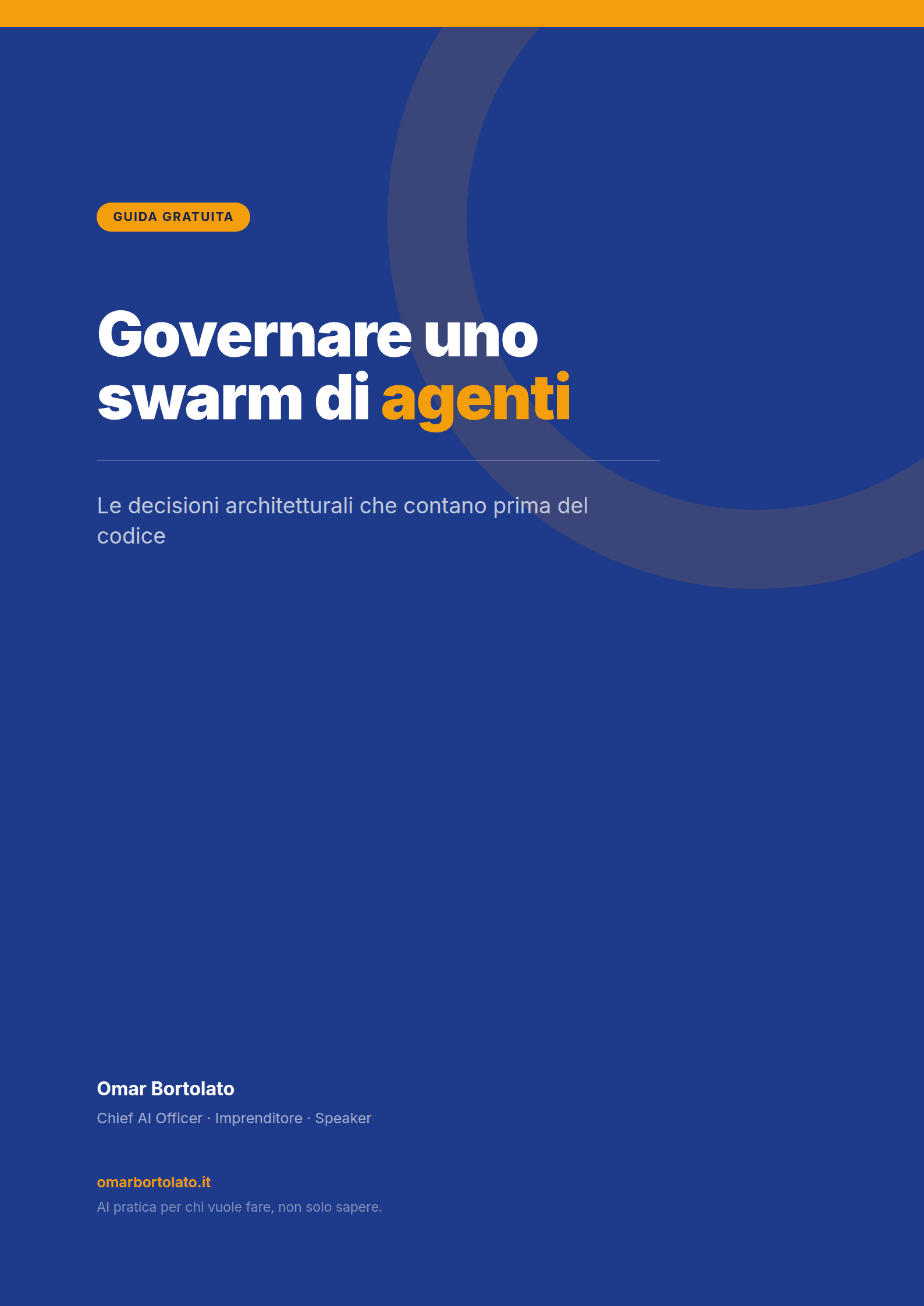 Copertina della guida Governare uno swarm di agenti