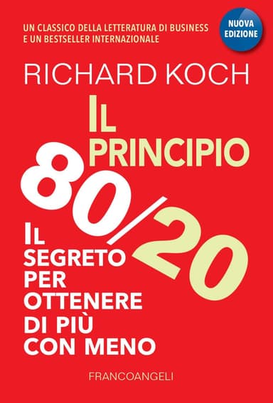 Copertina di Il principio 80/20